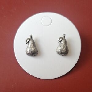 🔹3/$35🔹Minimalist Pear Pewter Stud Earrings